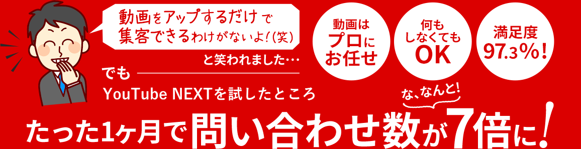 たった1ヶ月で問い合わせ数が7倍に